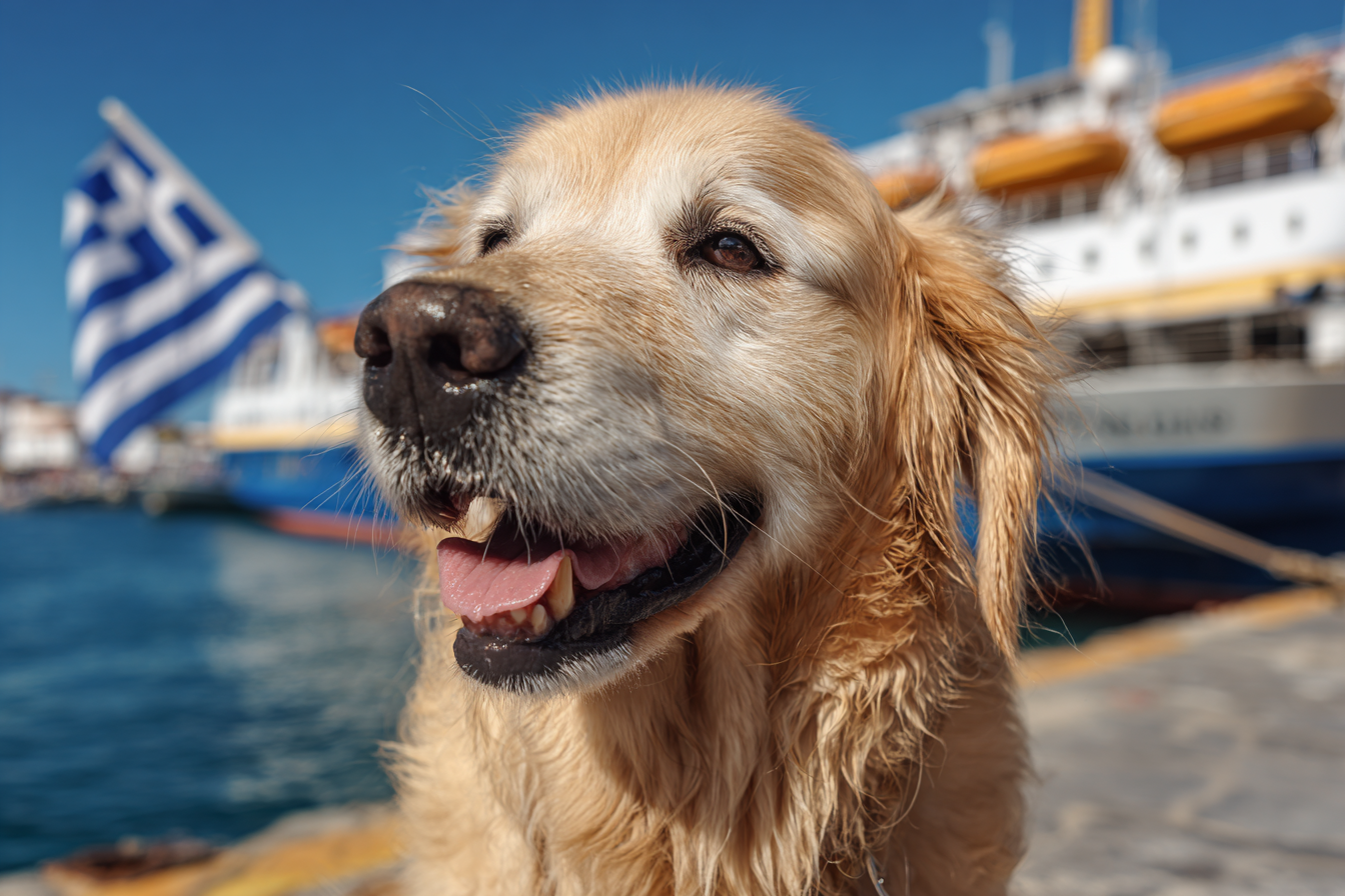 Mit dem Hund nach Griechenland
